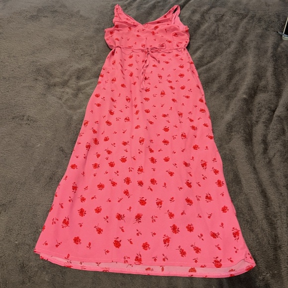 Princess Polly Pink and Red Floral Maxi Dress US4 - Picture 5 of 7